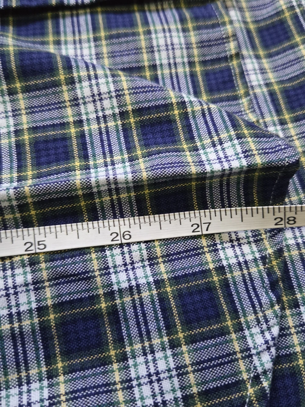 Polo by Ralph Lauren Navy & Green Plaid Button-Down Shirt Small Classic Fit